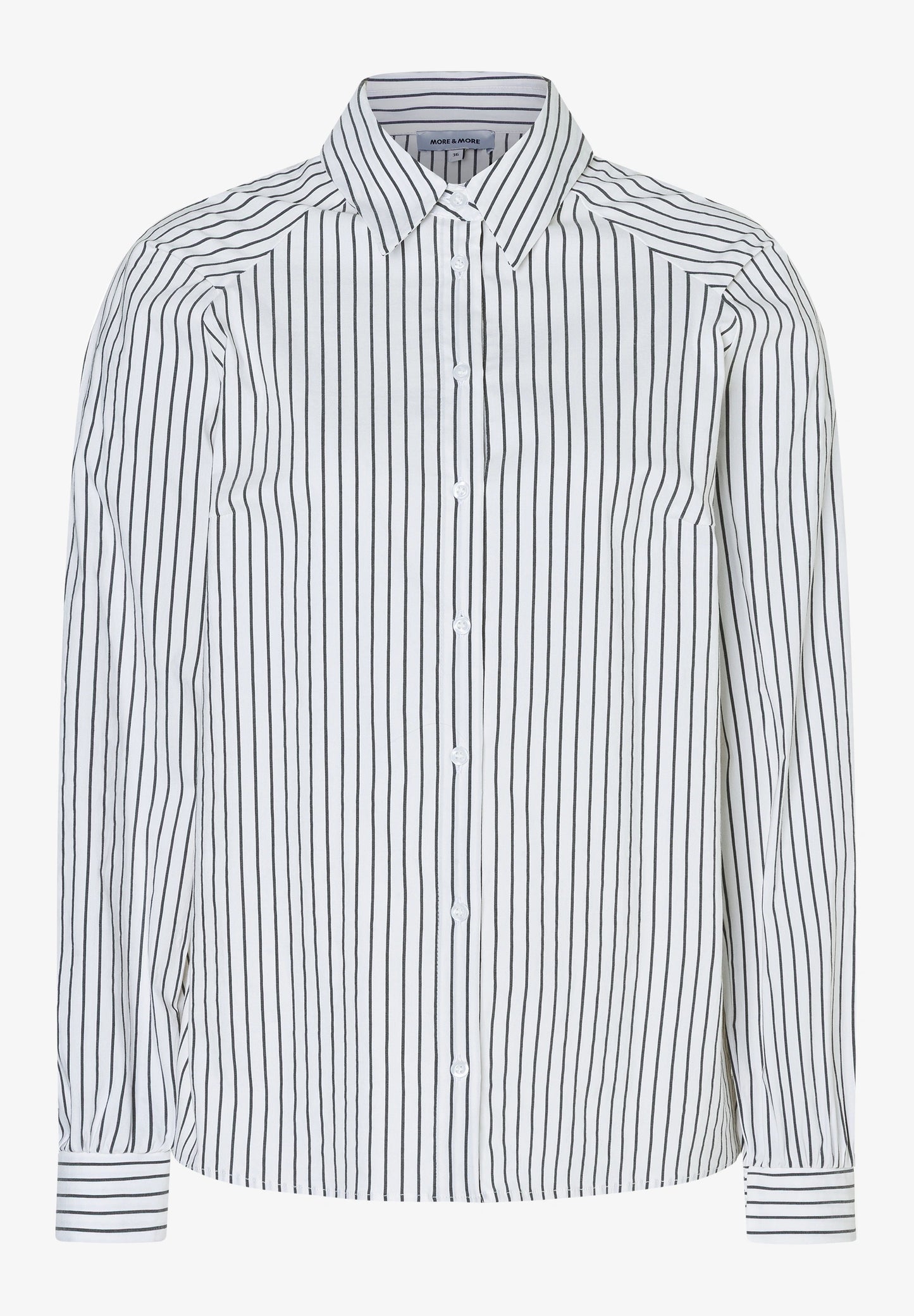 51112055 MORE&MORE - Striped Blouse with Sleeve Volume 2790 graphical print
