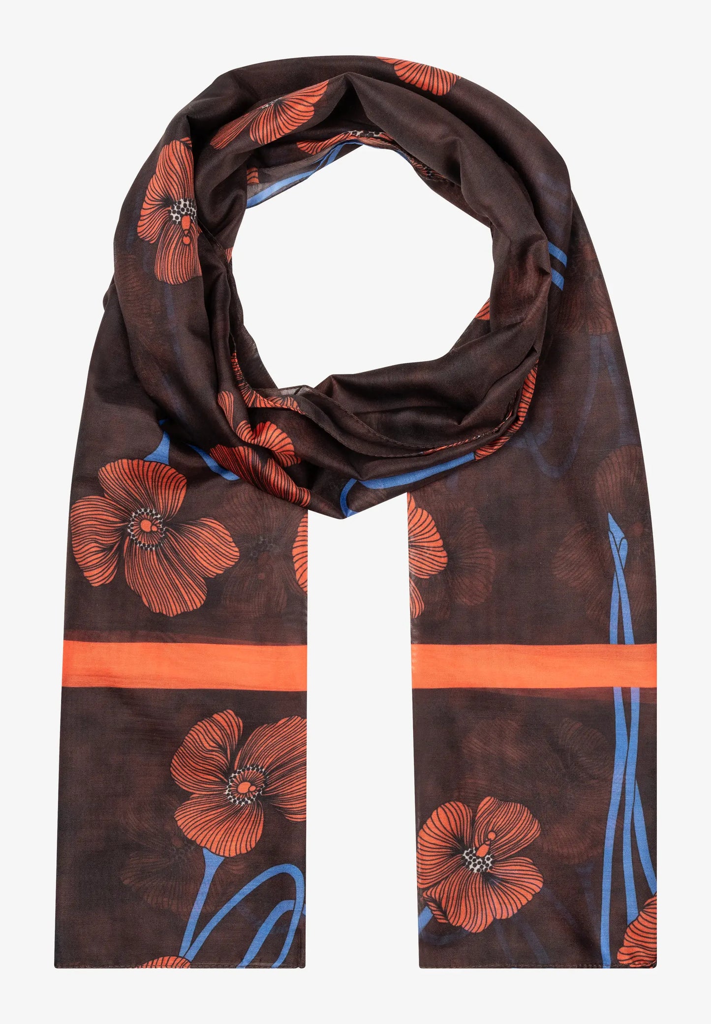 51109010 MORE&MORE - Schal 4284 poppy flower print