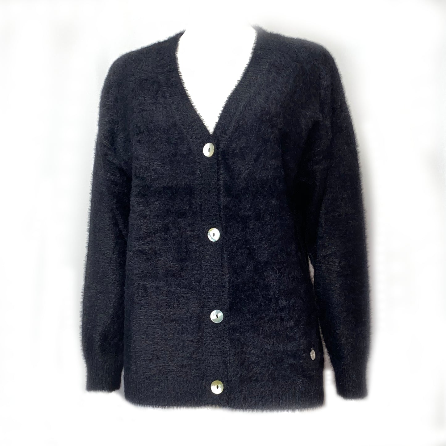 255305 CAPUCCINO Damen Strickjacke 900 schwarz