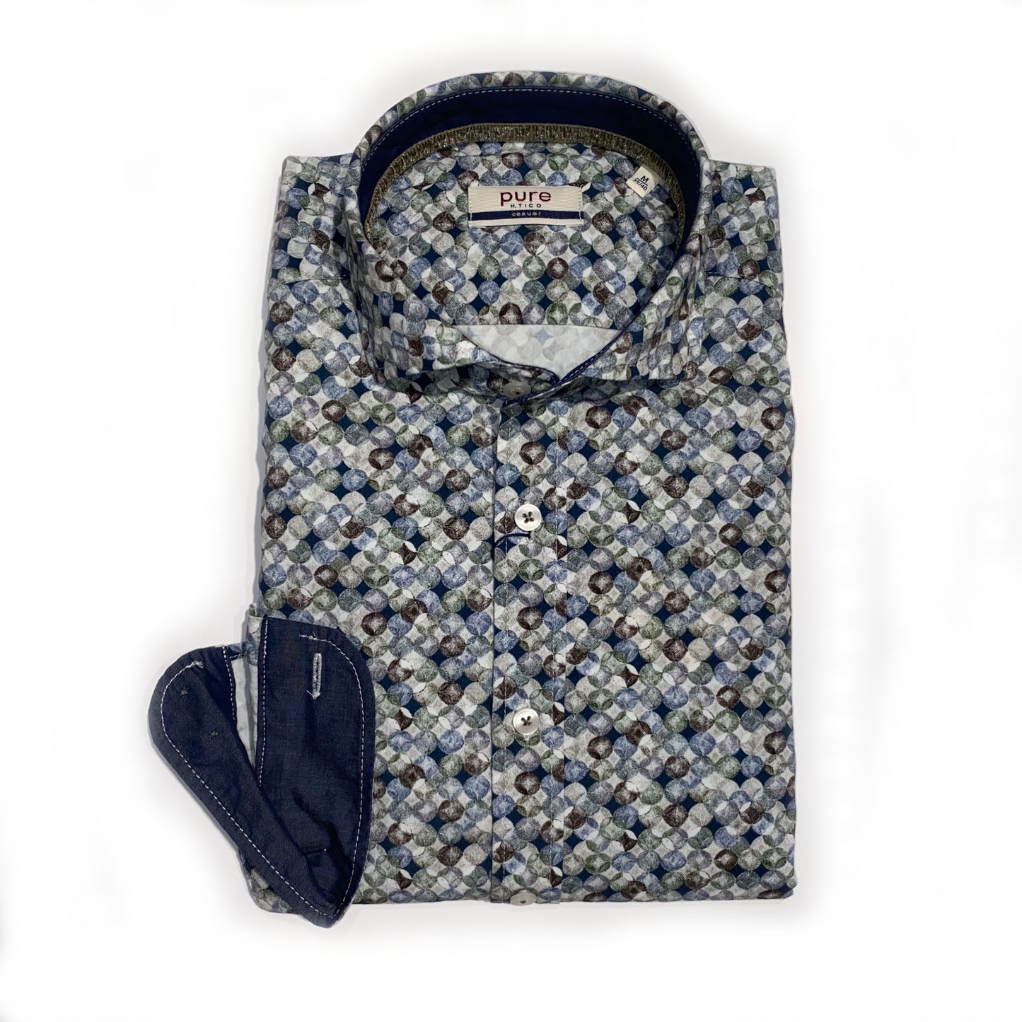 E21510-51102 PURE- Casual Hemd Langarm 985 druck