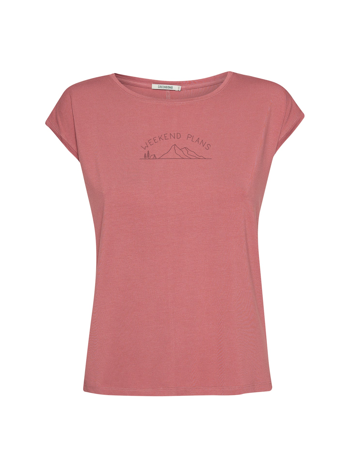 000027_8103 GREENBOMB wmn - T-Shirt dark rose