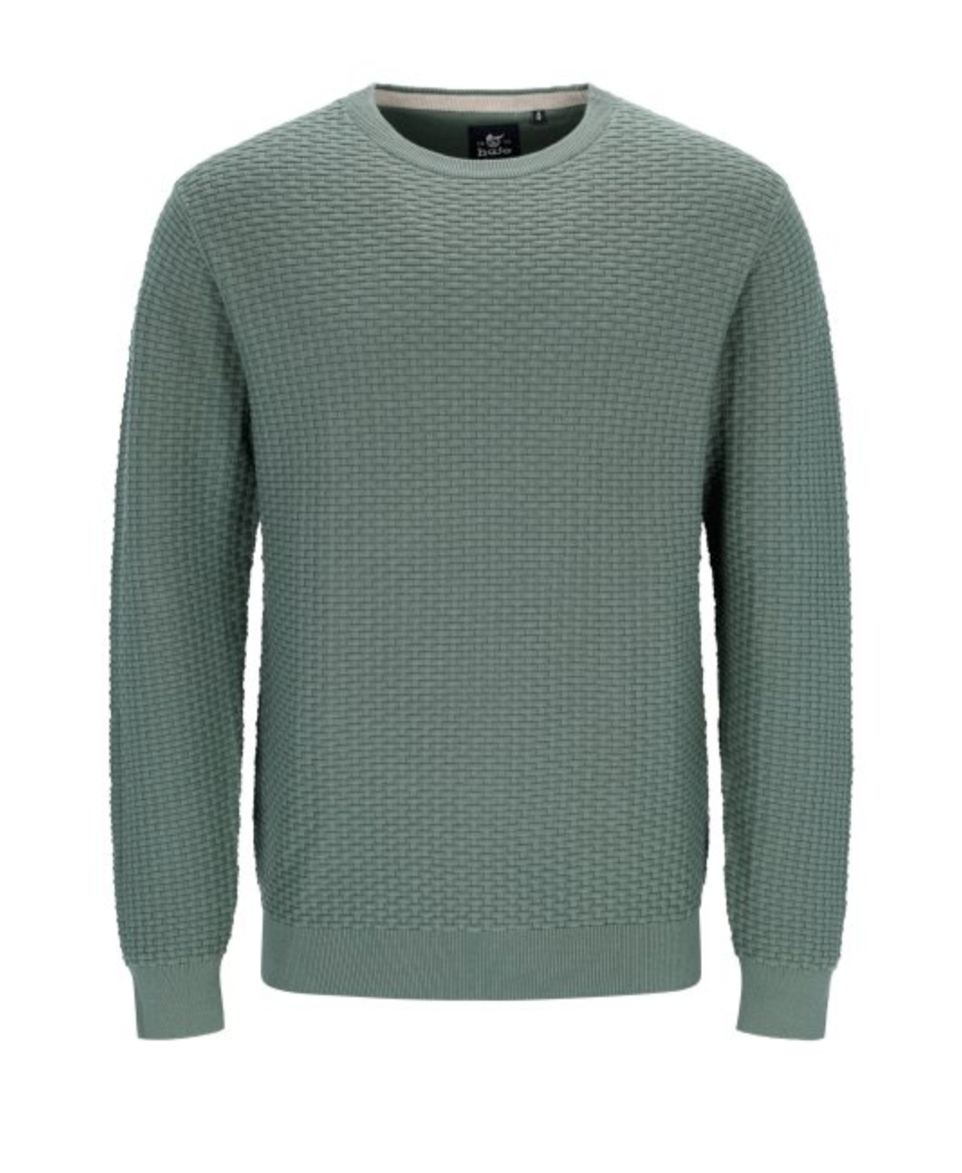 28018 HAJO - Pullover mit Flechtstruktur 592 salbei