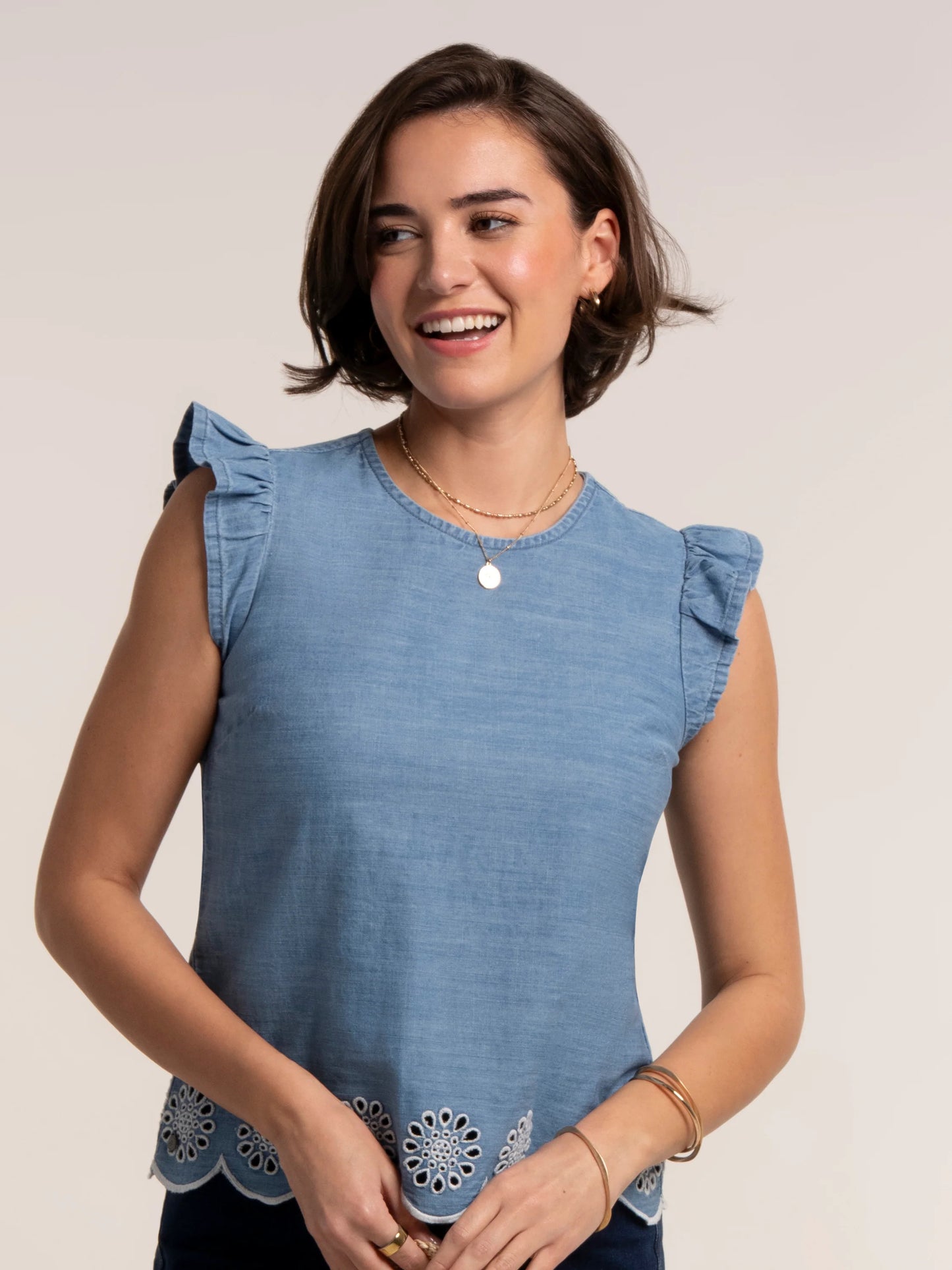 BBL BLO 00 14026 BRAKEBURN wmn - Ipanema Blouse blue jeans