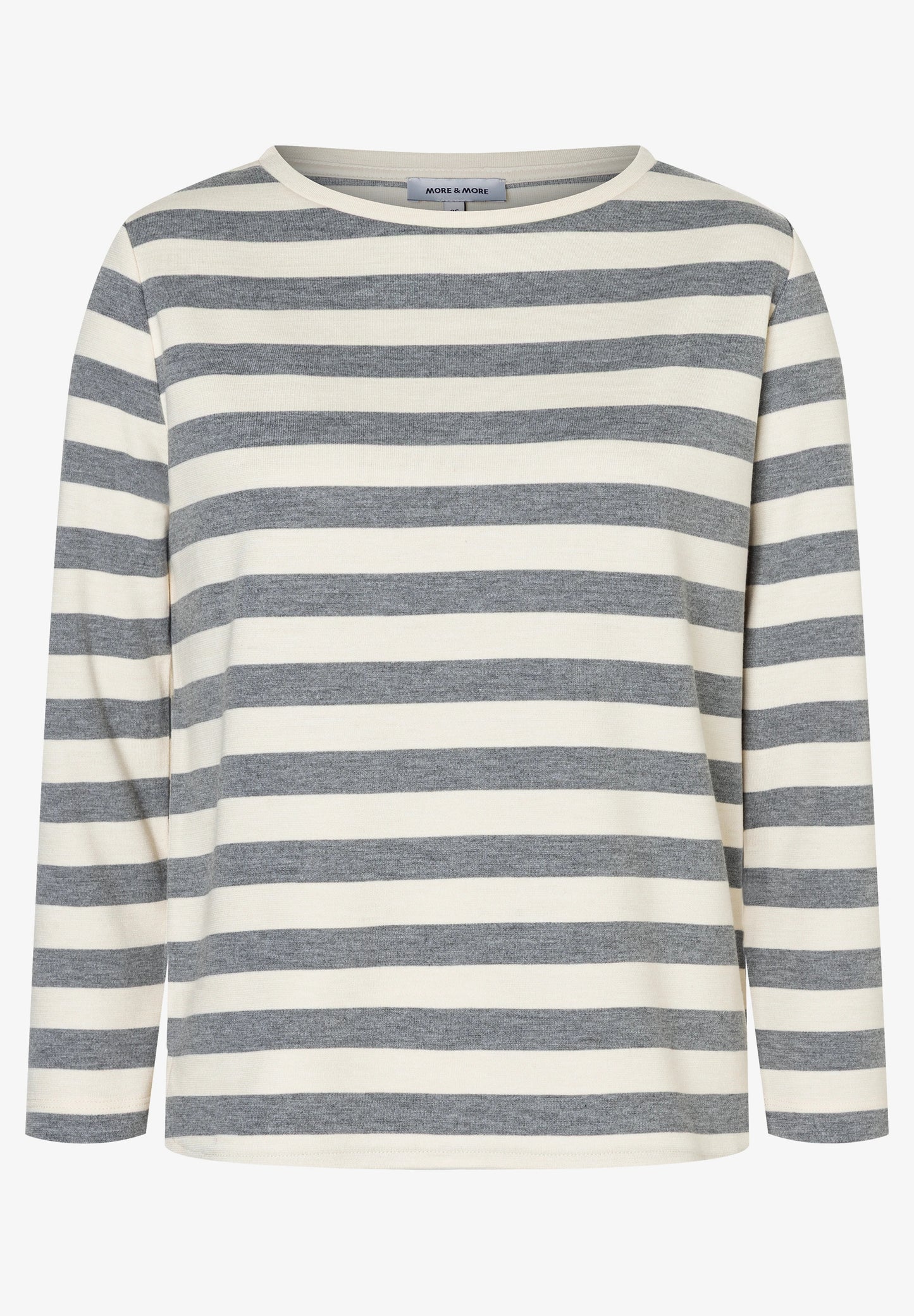 51110006 MORE&MORE - Boxy Shirt with Stripes, 3/4 Sleev 2717 wavy stripes