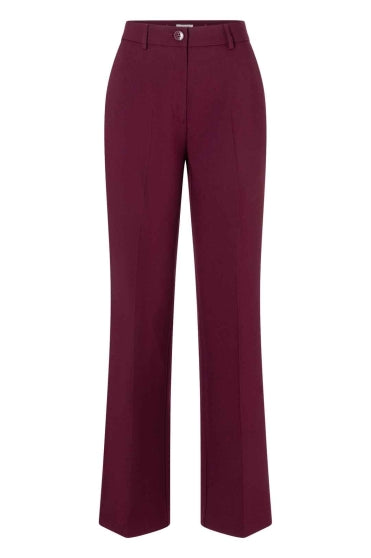 51924457 MORE&MORE - Technical Double Wide Leg Pants 0564 ruby orchid