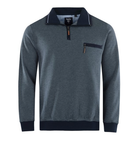 26222/3 HAJO - Sweatshirt Stay FreshPFAUENAUGE 609 marine