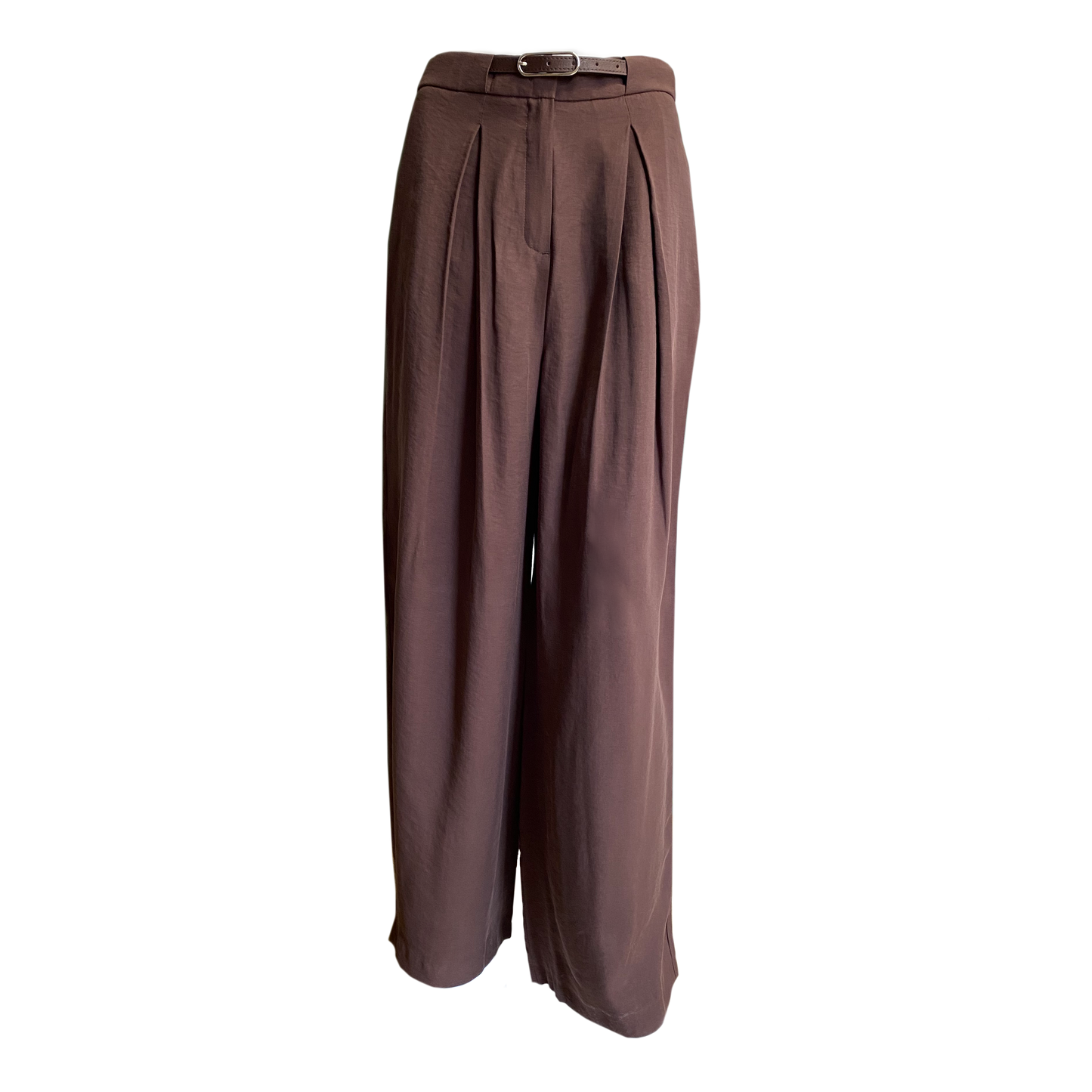 61054005 MORE&MORE - Marlene Hose mit Gürtel 0286 cool chocolate