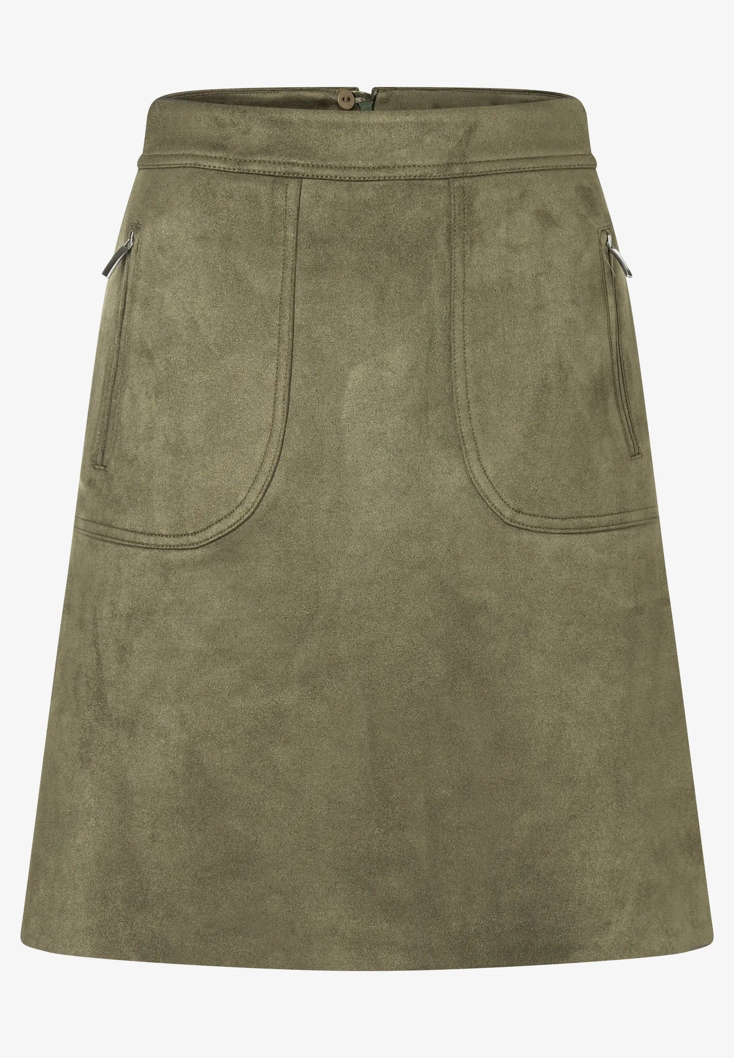 51095003 MORE&MORE - Alcantara Skirt 0660 olive leaf