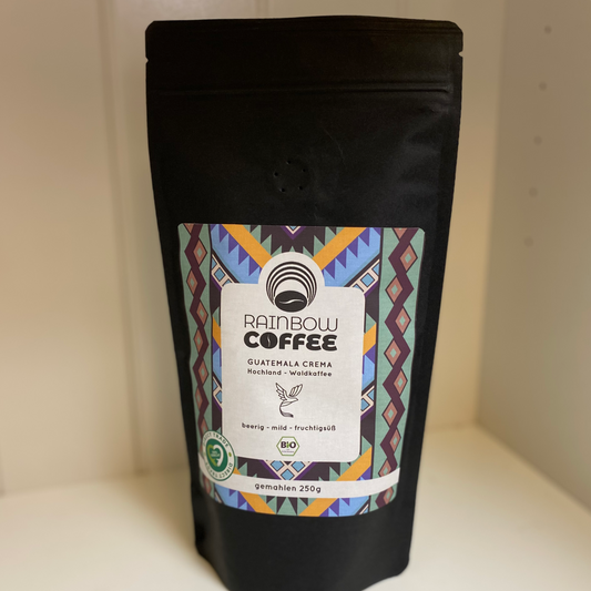 RAINBOW COFFEE - Hochland Waldkaffee Crema, Guatemala (250 g)  / Mahlgrad:gemahlen