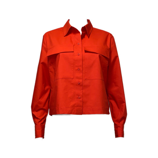 61022050 MORE&MORE Cropped Shirt Blouse 0539 tulip red