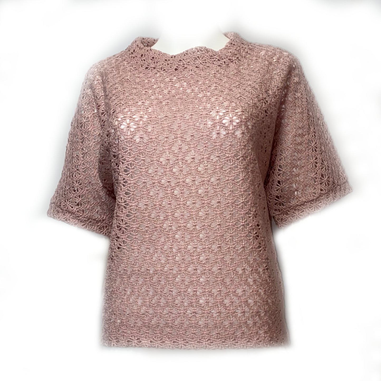 51090202 MORE&MORE - Sweatshirt with Ajour 0824 dusty rose