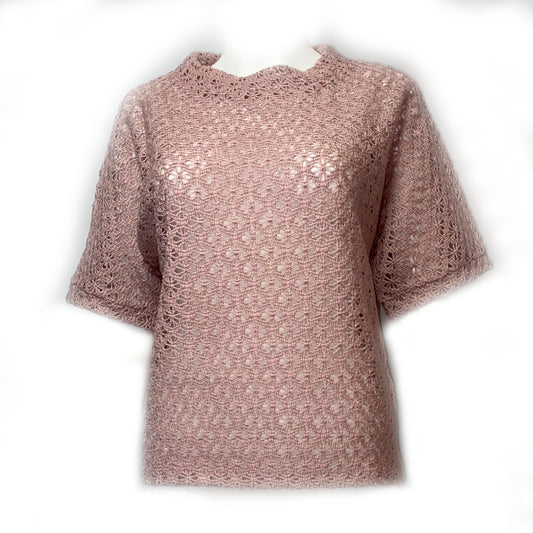 51090202 MORE&MORE - Sweatshirt with Ajour 0824 dusty rose