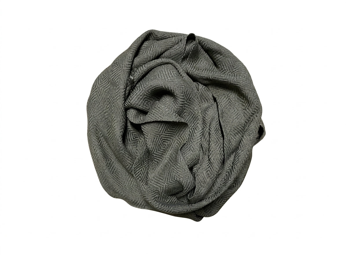 02110-0048 MONTI - Herren Schal 60 x 180cm 4200 uni oliv