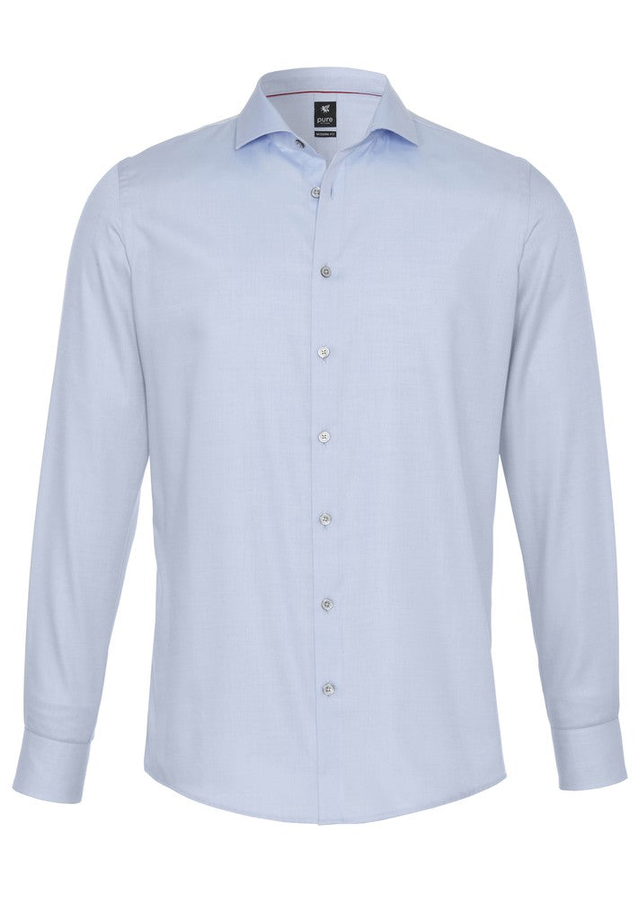 3380-498 PURE- City Hemd modern fit Langarm 108 hellblau