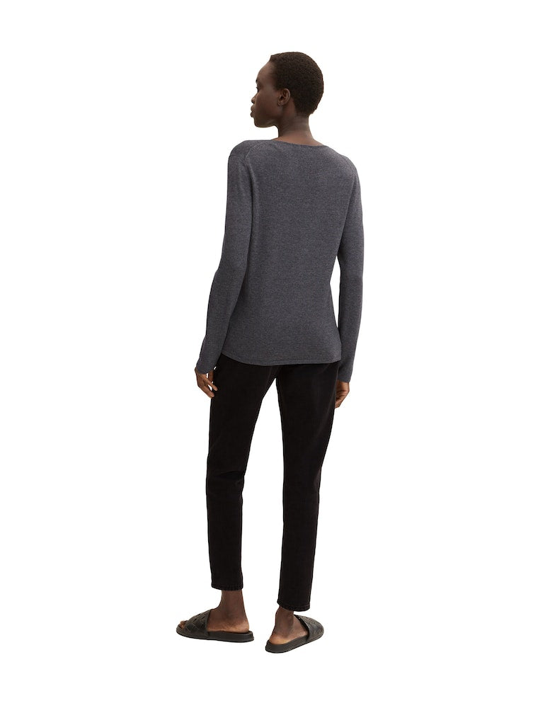 1012976 TOMT TAILOR wmn - Basic-Pullover
