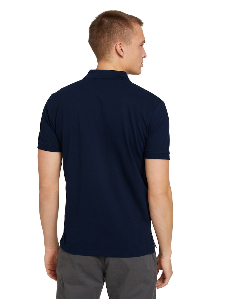 1027713 TOM TAILOR men - Polo mit Knopfleiste 10668 navy