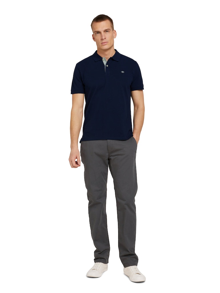 1027713 TOM TAILOR men - Polo mit Knopfleiste