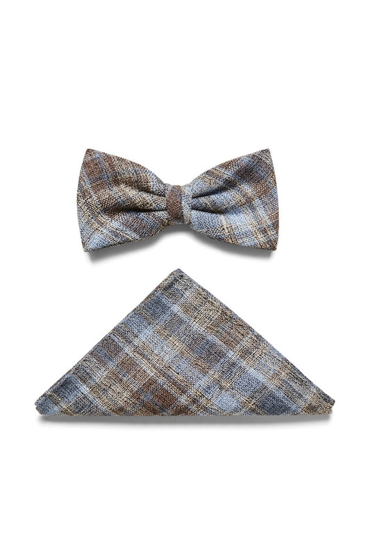 1008926 LESS - DIGEL Ceremony - Fliege mit Einstecktuch 23 blau