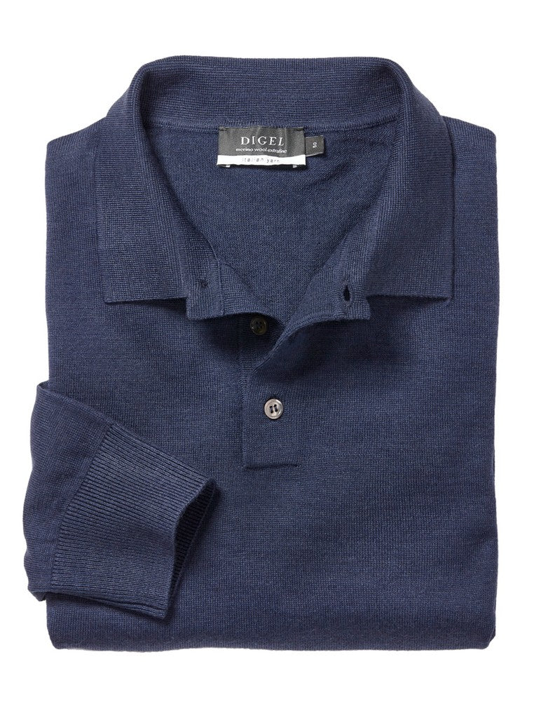 1001800 DAMY - DIGEL Pullover aus extrafeiner Merinowolle 21 blau