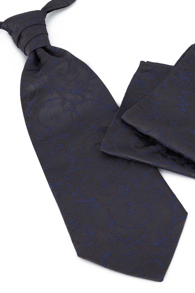 1008927 LOY - DIGEL Ceremony - Plastron und Einstecktuch 44 taubenblau