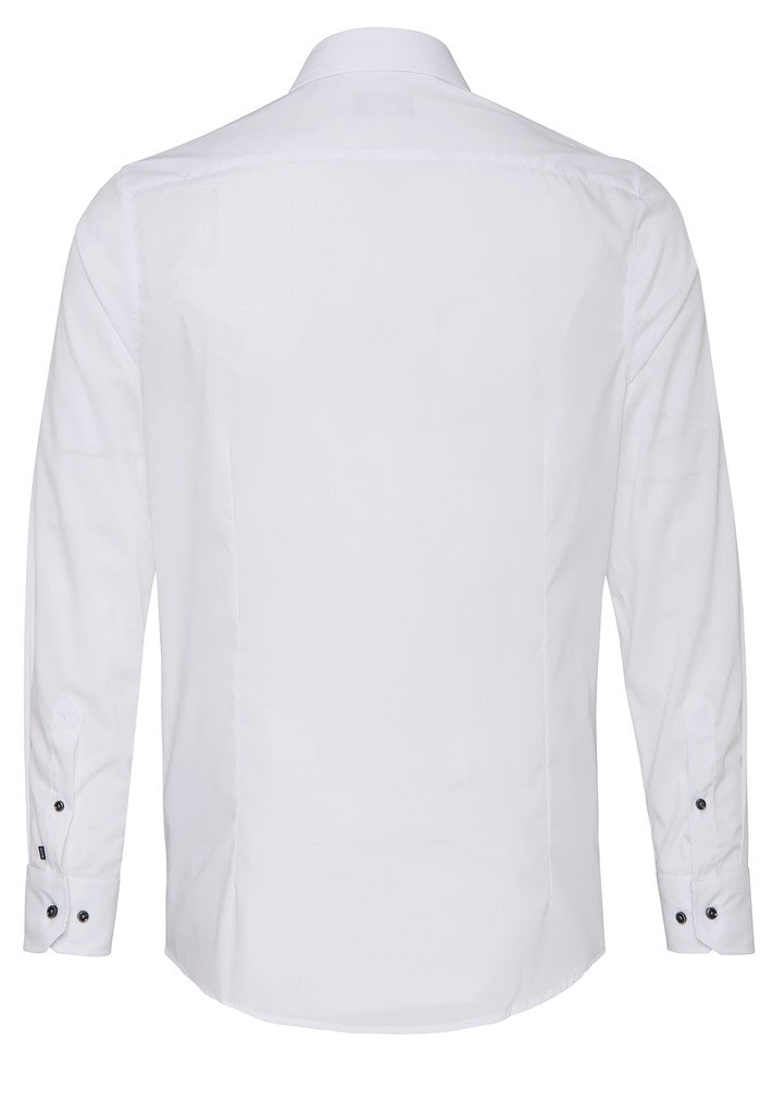 4066-11106 PURE - City Hemd modern fit Langarm 902 weiß (grau)