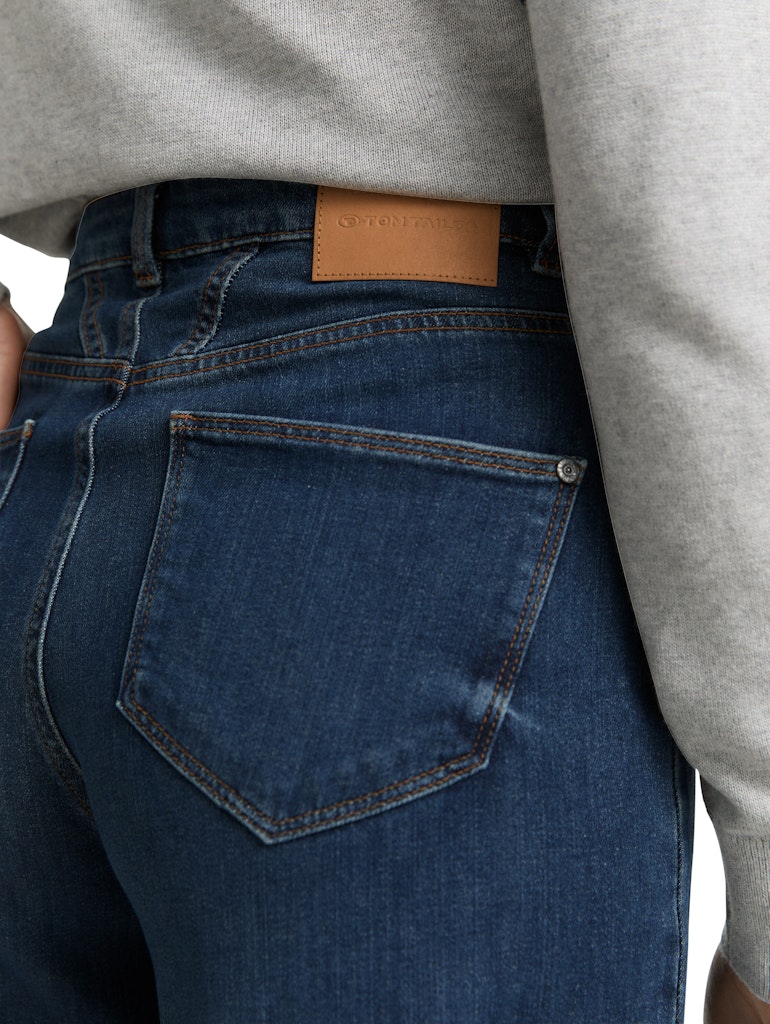 1047855 MADINA - TOM TAILOR wmn - high waist wide leg Jeans 10119 blue