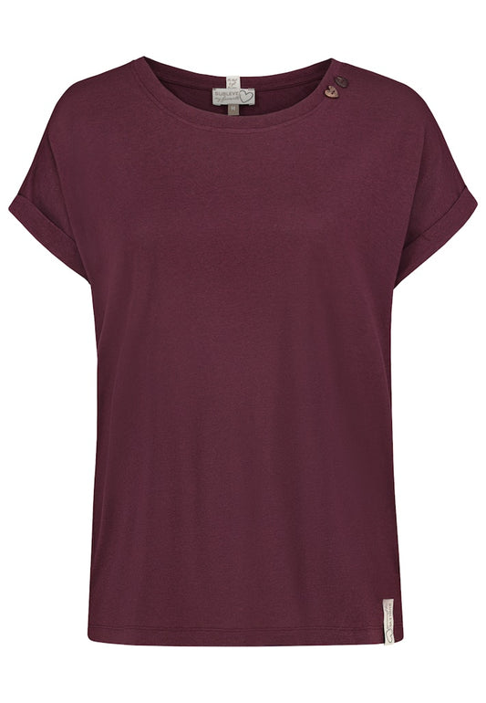 D12041AH02460F1 - AUTHENTIC STYLE wmn - T-Shirt 15400 lambrusco red