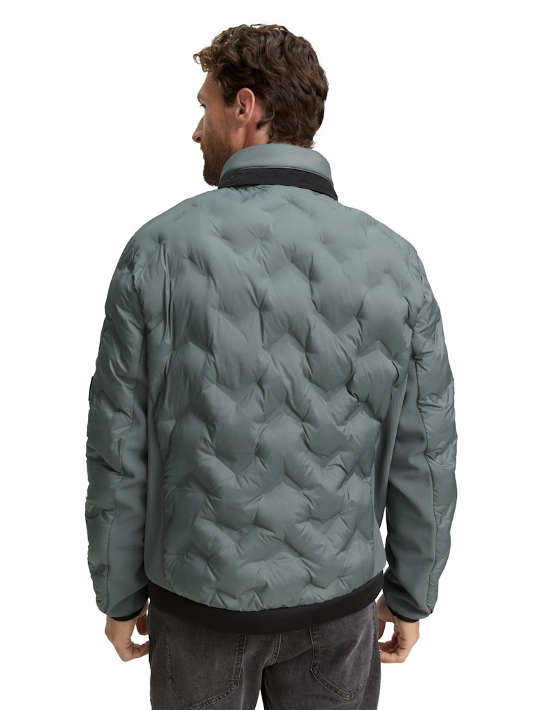 1048128 TOM TAILOR men - Hybridjacke 21951 washed jasper green