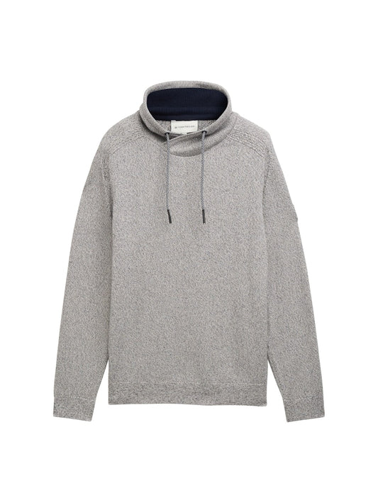 1048021 TOM TAILOR men - Snood Pullover 38684 melange