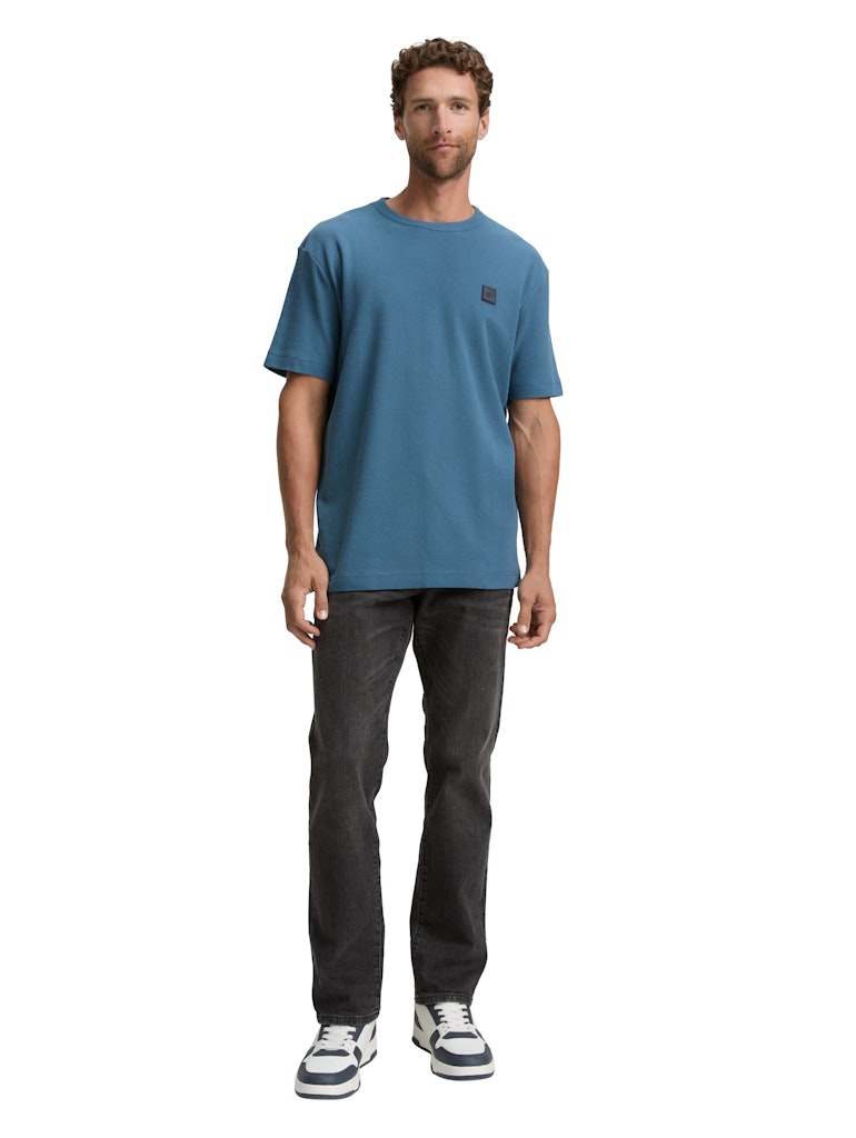 1047815 TOM TAILOR men - Strukturiertes T-Shirt