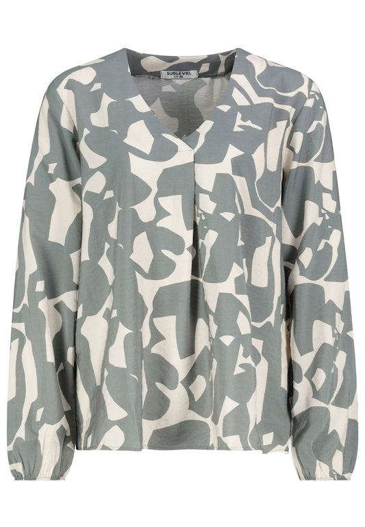 D60083AG11180D - AUTHENTIC STYLE wmn - Bluse 12300 mineral green