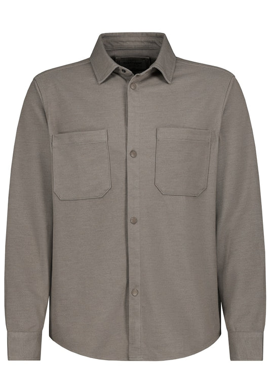 H16106M11197C2 - AUTHENTIC STYLE men - Langarmhemd 21200 taupe melange