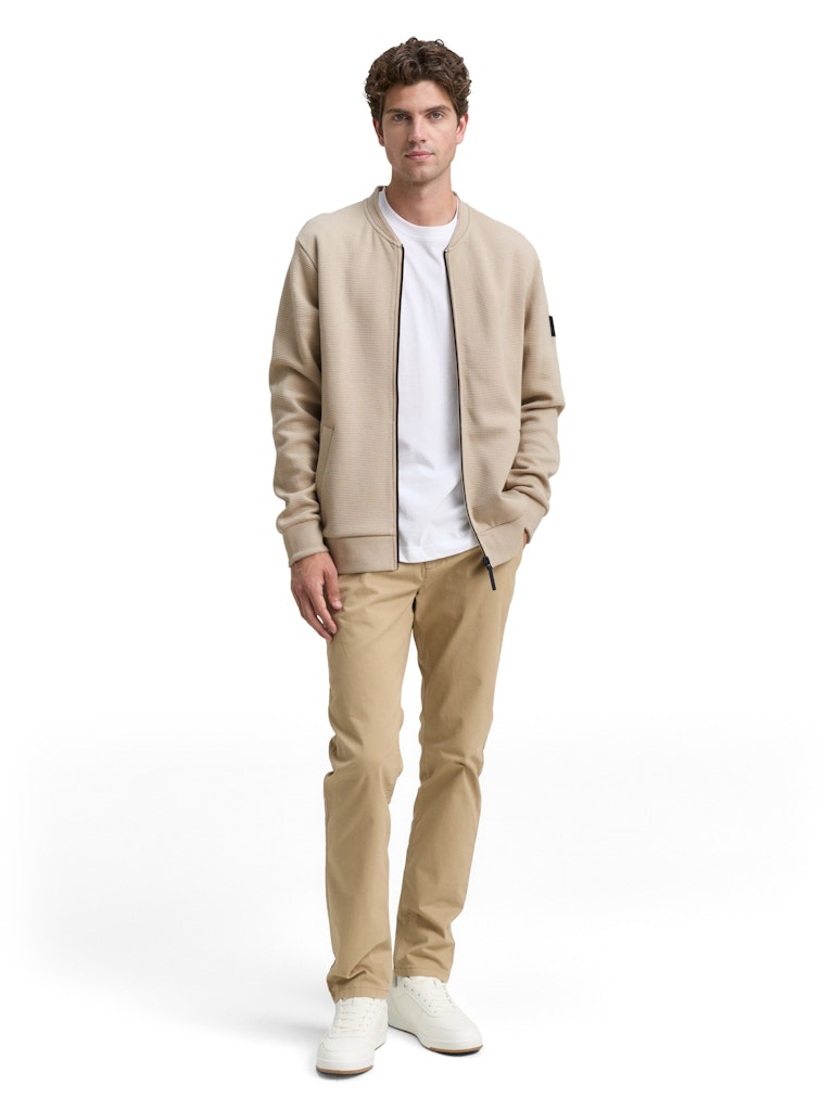 1047802 TOM TAILOR men - Sweatjacke 16764 beige