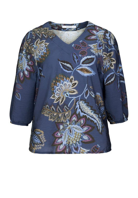 65004 BIANCA - Bluse ALENA 499 blue mix