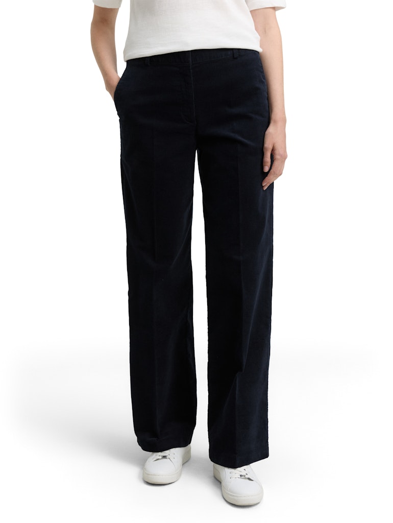 1048369 TOM TAILOR wmn - wide leg Cordhose 11019 navy