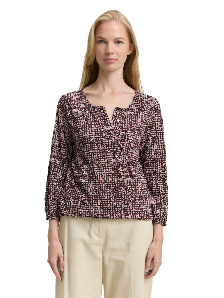 1047731 TOM TAILOR wmn - Crincle Shirt mit AlloverPrint