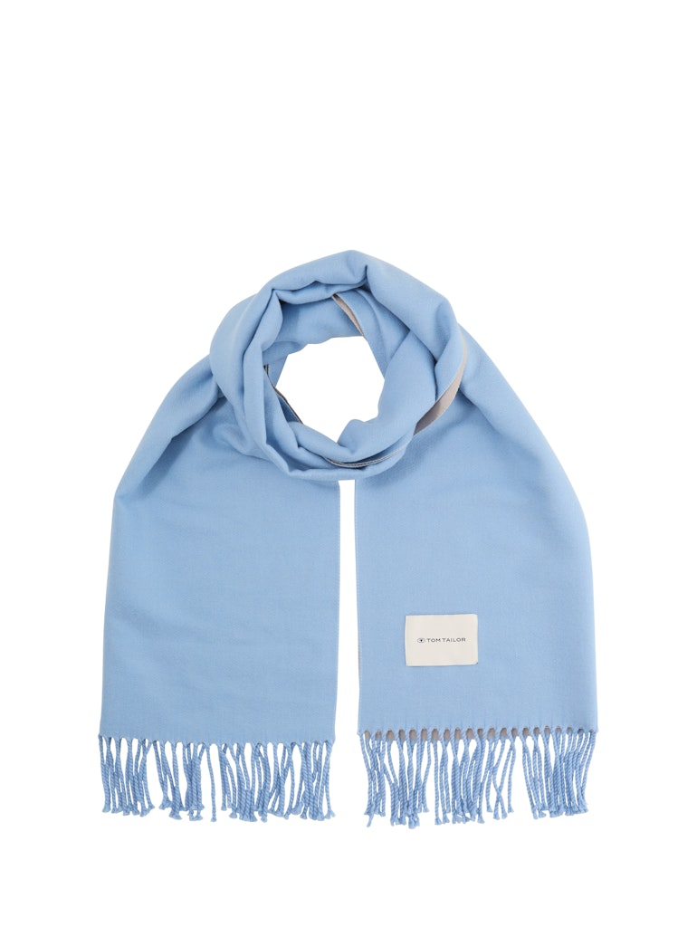 1047930 TOM TAILOR wmn - Schal mit Fransen 11530 calm blue