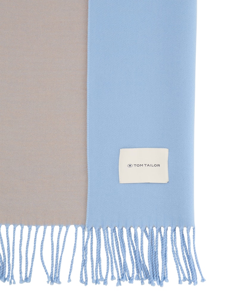 1047930 TOM TAILOR wmn - Schal mit Fransen 11530 calm blue