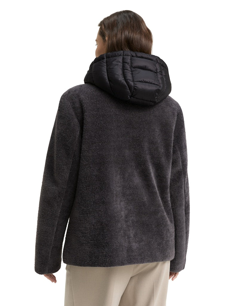 1047523 TOM TAILOR wmn - Hybridjacke 38422 anthrazit