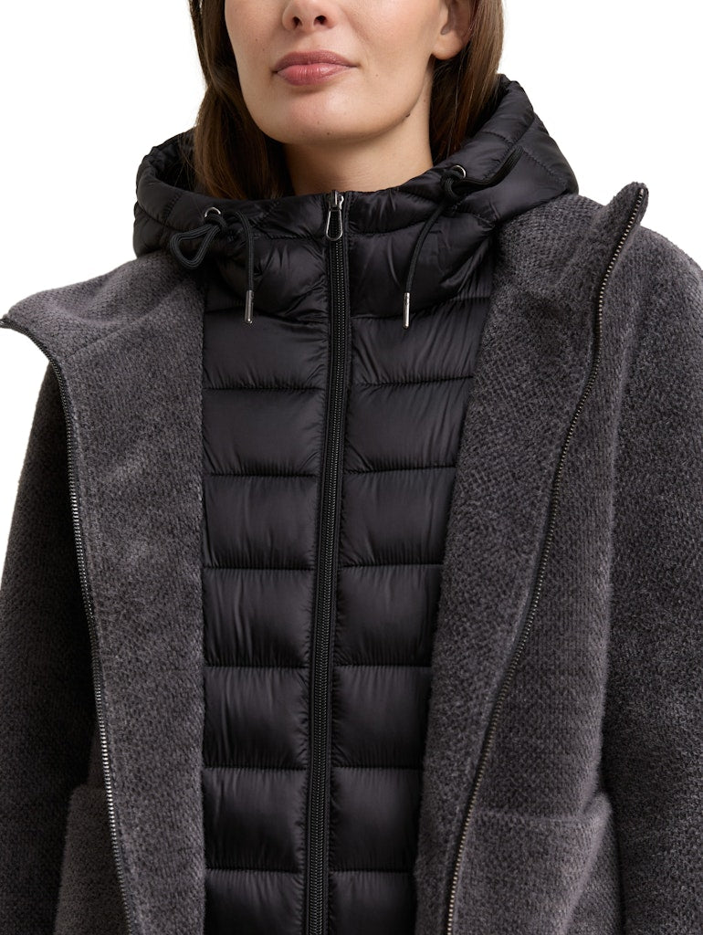 1047523 TOM TAILOR wmn - Hybridjacke 38422 anthrazit