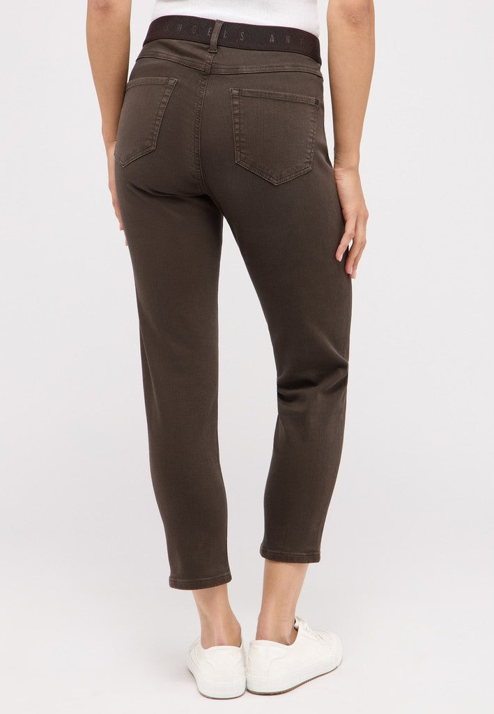 346 ORNELLA SPORTY - ANGELS Jeans 42058 chocolate used