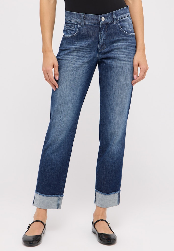 350 DARLEEN CROP TU FRINGE - ANGELS Jeans - 3258 blue used