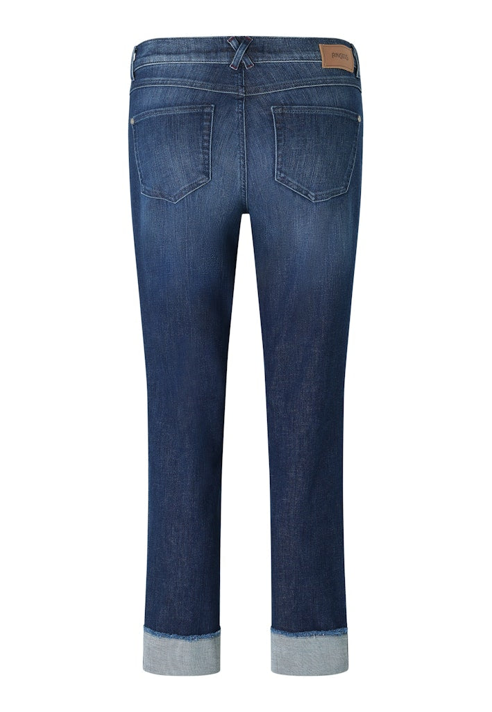 350 DARLEEN CROP TU FRINGE - ANGELS Jeans - 3258 blue used