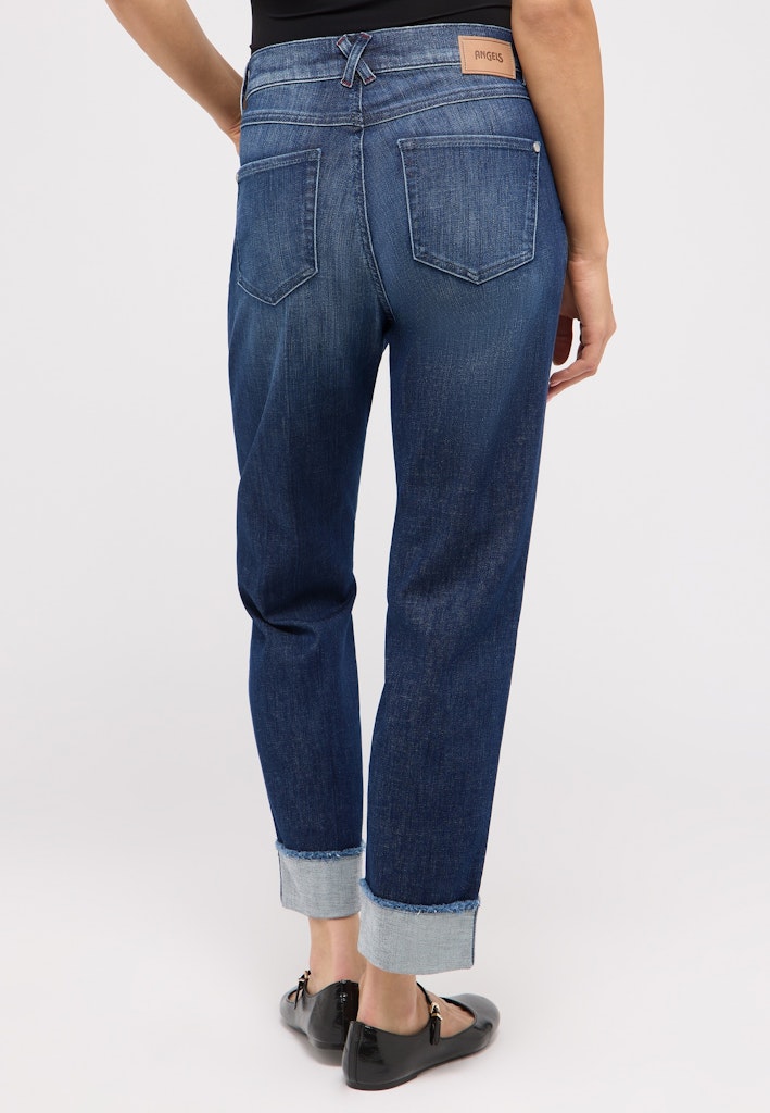 350 DARLEEN CROP TU FRINGE - ANGELS Jeans - 3258 blue used