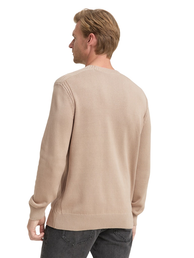 1048024 TOM TAILOR men - Pullover 16764 light cashmere