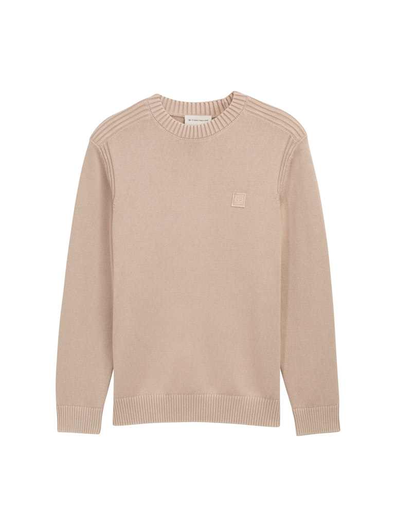 1048024 TOM TAILOR men - Pullover 16764 light cashmere