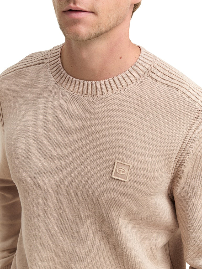 1048024 TOM TAILOR men - Pullover 16764 light cashmere