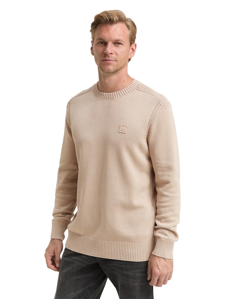 1048024 TOM TAILOR men - Pullover 16764 light cashmere