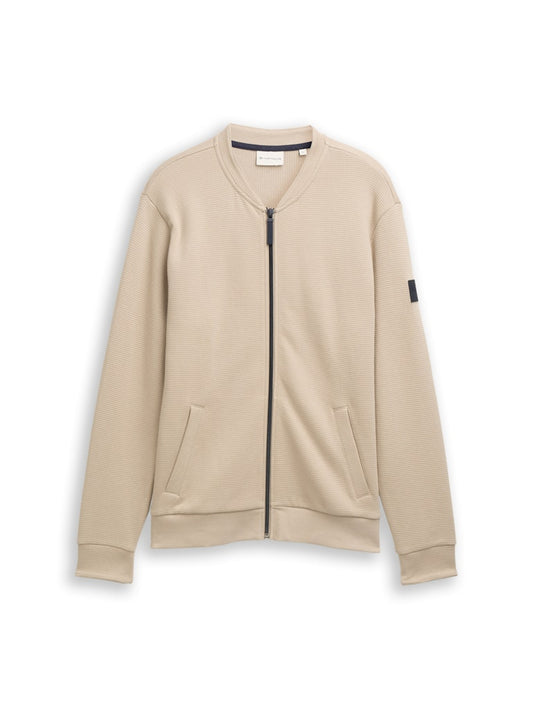1047802 TOM TAILOR men - Sweatjacke 16764 beige