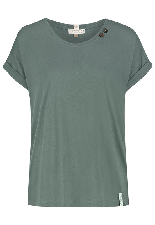 D12041M02460F2 AUTHENTIC STYLE wmn - T-Shirt 12400 pine green